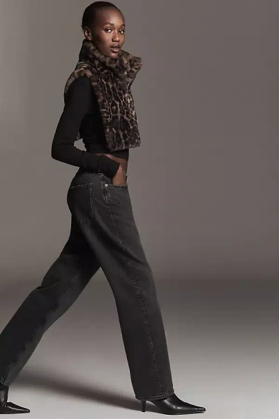 Apparis Faux Fur Leopard Dickey Jacket In Animal Print