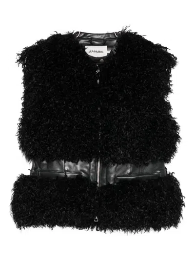 APPARIS APPARIS FAUX-FUR SLEEVELESS JACKET