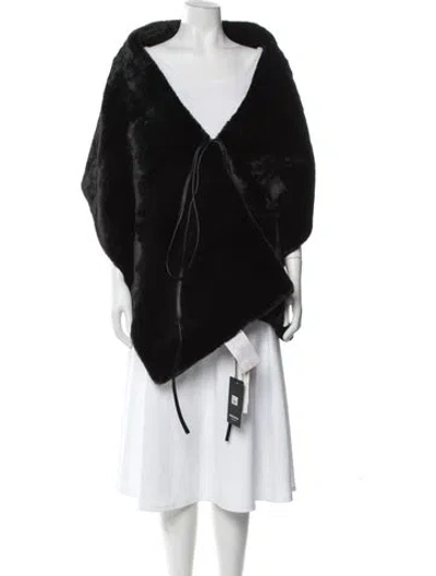 Pre-owned Apparis Faux Fur Snood W/ Tags In Black