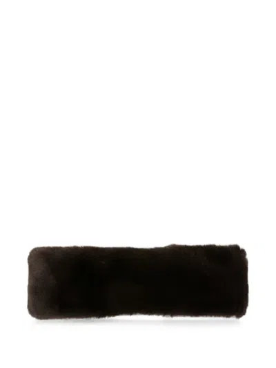 Apparis Faux-fur Elasticated Headband In Brown