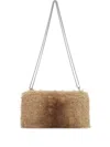 Apparis Fiona Mink Chain Cross Body Bag In Brown