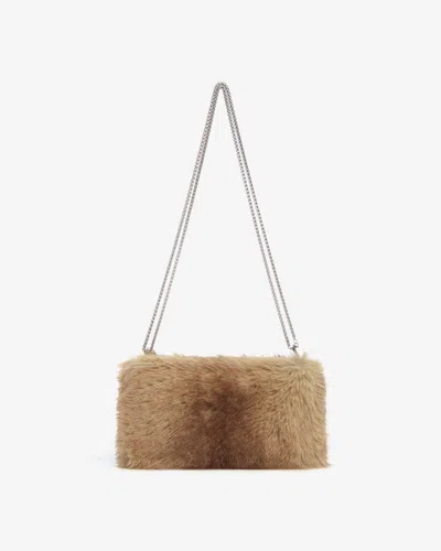 Apparis Fiona Mink Crossbody Bag In Brown