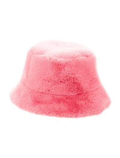 Pre-owned Apparis Fluffy Hat In Pink
