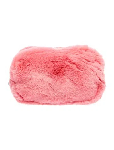 Pre-owned Apparis Fur Clutch W/ Tags In Pink