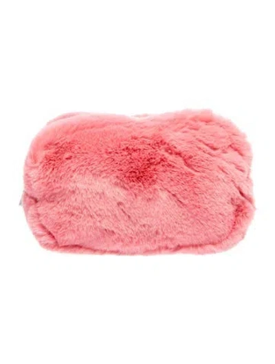 Pre-owned Apparis Fur Clutch W/ Tags In Pink