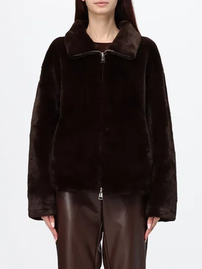 Apparis Fur Coat Woman Color Brown