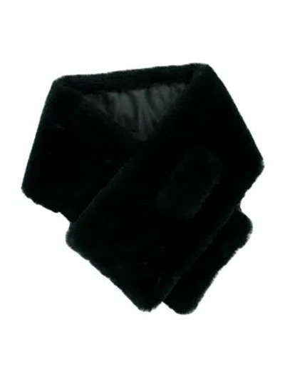 Pre-owned Apparis Fur Scarf In Green