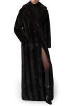 Apparis Gabrielle Faux Fur Coat In Black