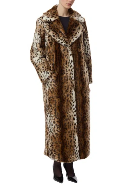 Apparis Gabrielle Leopard-print Long Coat In Animal Print