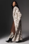 Apparis Gabrielle Snow Leopard Faux-fur Coat Jacket In Neutral