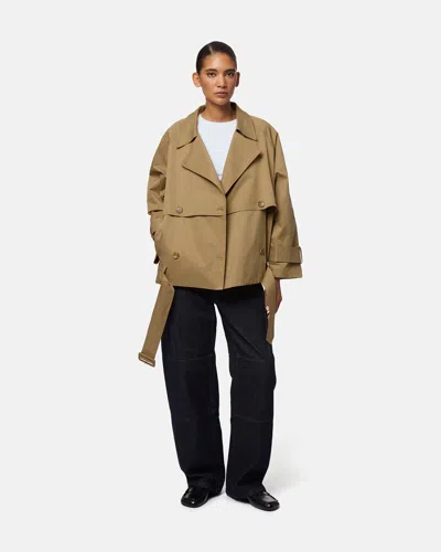 Apparis Gaia Short Trench Coat In Multi