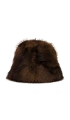 Apparis Gilly Bucket Hat Mink In Brown