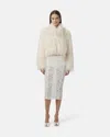 Apparis Ginette Fringed Jacket In White
