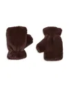 Apparis Girls' Ariel Faux Fur Fingerless Gloves - Little Kid, Big Kid In Espresso