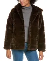 Apparis Goldie 5 Faux Fur Jacket In Brown