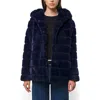 Apparis Goldy Hooded Coat In Ink