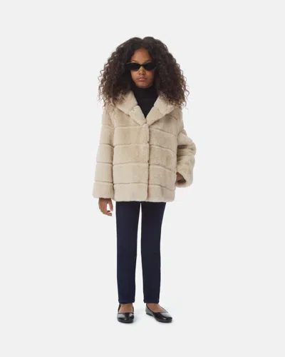 Apparis Goldy Kids Coat In Latte