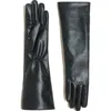 Apparis Gwen Faux Leather Gloves In Noir
