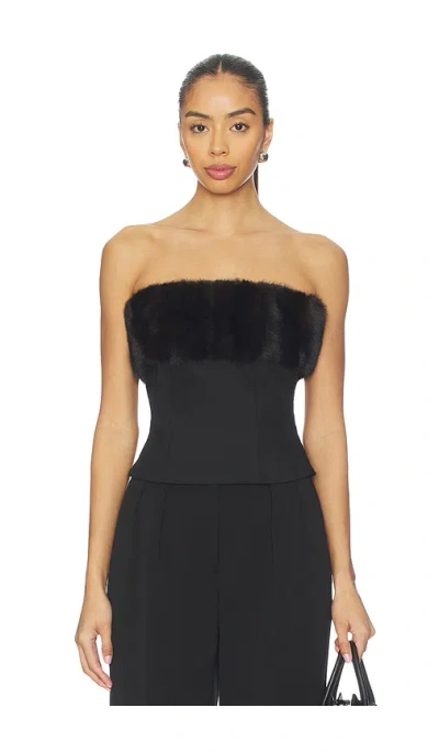 Apparis Ivy Tube Top In Black