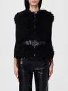 Apparis Faux-fur Sleeveless Jacket In Black