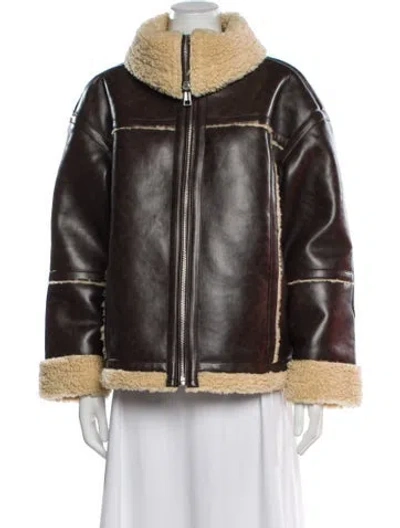 Pre-owned Apparis Jacket In Brown