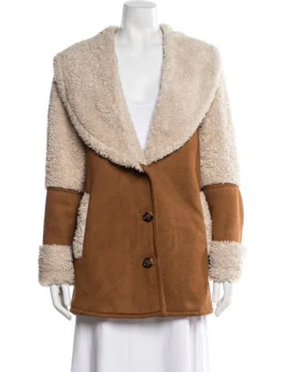 Pre-owned Apparis Jacket In Brown