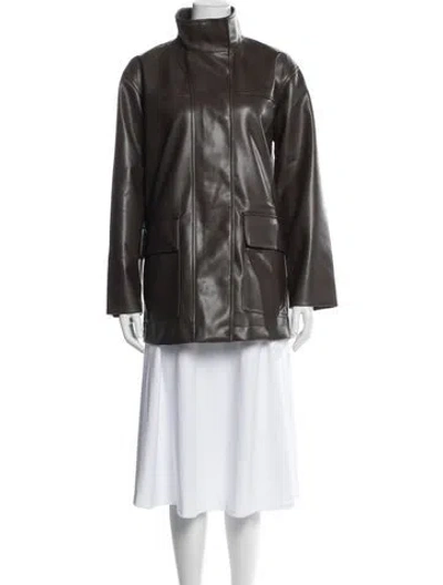 Pre-owned Apparis Jacket In Brown