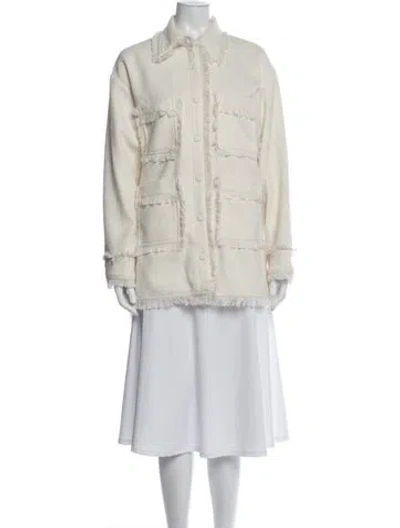 Pre-owned Apparis Jacket In Neutral