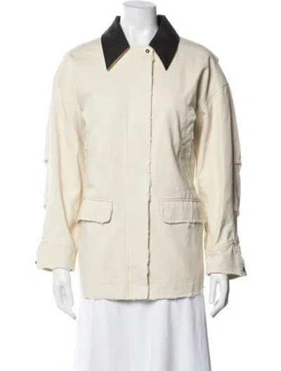Pre-owned Apparis Jacket In Neutral