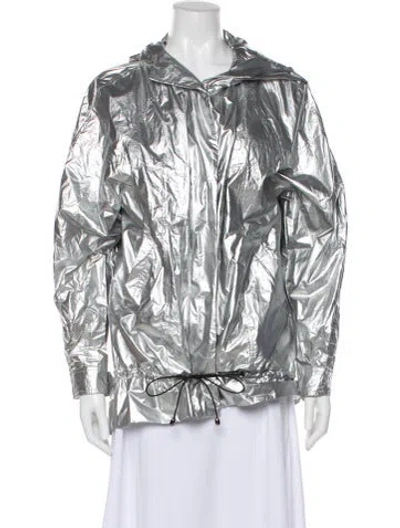 Pre-owned Apparis Jacket In Silver
