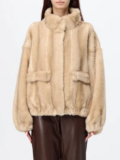 Apparis Jacket Woman Color Beige In Neutral
