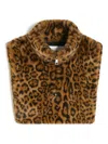 Apparis Jamie Dickey Leopard-print Shawl In Gold
