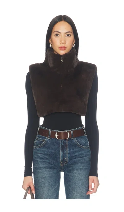 Apparis Jamie Faux Mink Dickey In Black