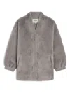 Apparis Jane Pocket Coat In Gray