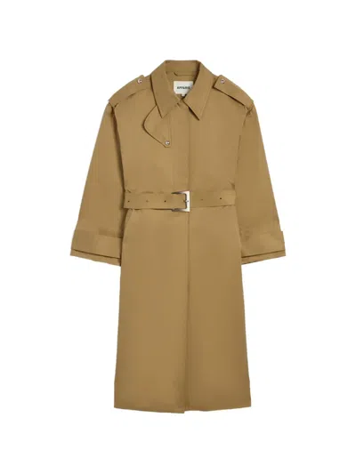 Apparis Joan Belted Trench Coat In Neutral