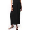 Apparis Judd Belted Rib Maxi Skirt In Noir