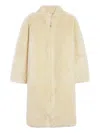 Apparis Jude Bouclette Coat In Neutral