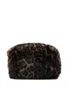 Apparis Jumbo Leopard Noor Pouch In Multi
