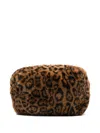 Apparis Jumbo Leopard Noor Pouch In Multi