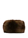 Apparis Jumbo Mink Noor Clutch Bag In Brown