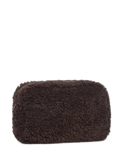 Apparis Jumbo Noor Clutch Bag In Brown