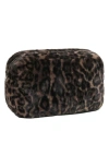 Apparis Jumbo Noor Dark Leopard Pouch In Dark Leopard
