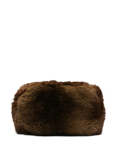 Apparis Jumbo Noor Pouch In Brown