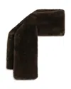 Apparis Kai Faux Fur Scarf In Espresso