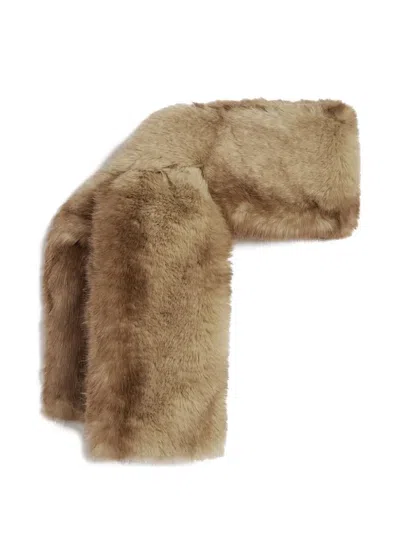 Apparis Kai Faux-fur Scarf In Brown
