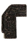 Apparis Kai Leopard Print Pluche™ Faux Fur Pull-through Scarf In Dark Leopard