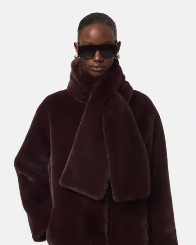 Apparis Kai Scarf In Burgundy