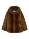 Apparis Katin Hooded Jacket In Brown