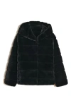 Apparis Kids' Goldy Recycled Polyester Pluche™ Faux Fur Coat In Black