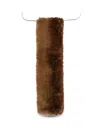 Apparis Rectangle-shape Scarf In Brown